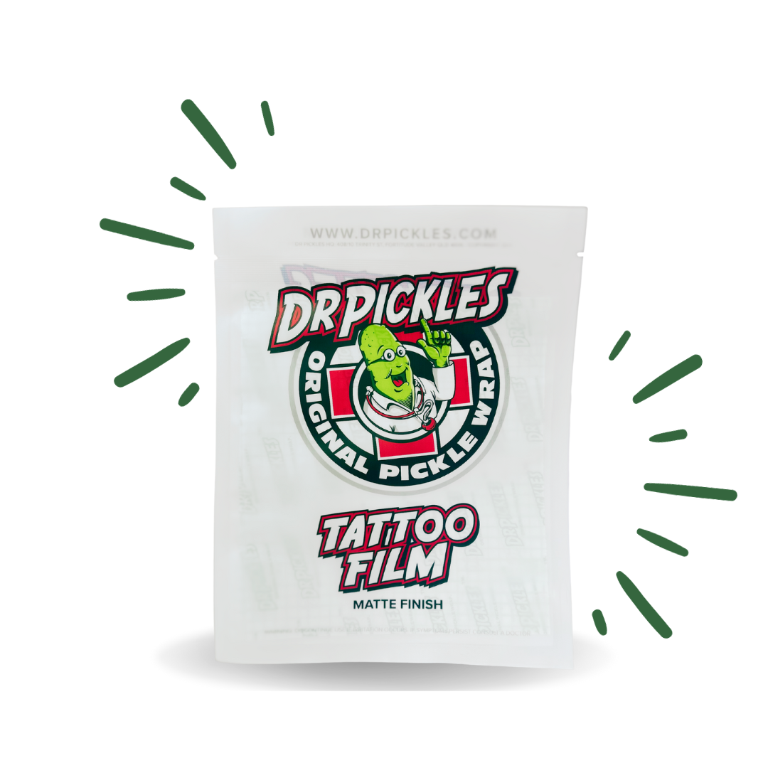 Dr Pickles Original Pickle Wrap tattoo film, matte finish