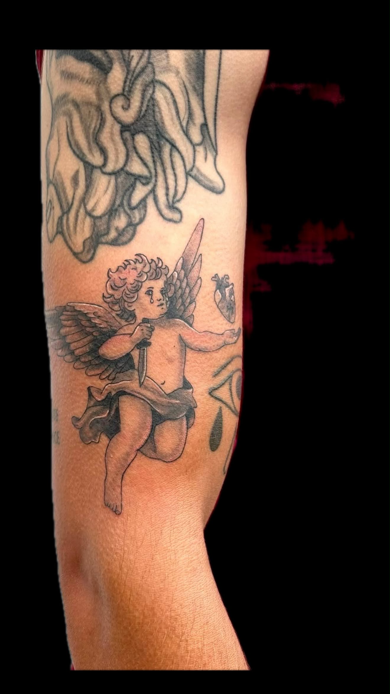 Fine-line tattoo by Lindsay