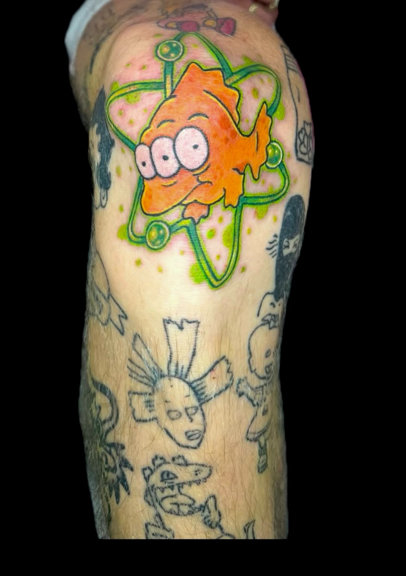 Fine-line tattoo by Lindsay