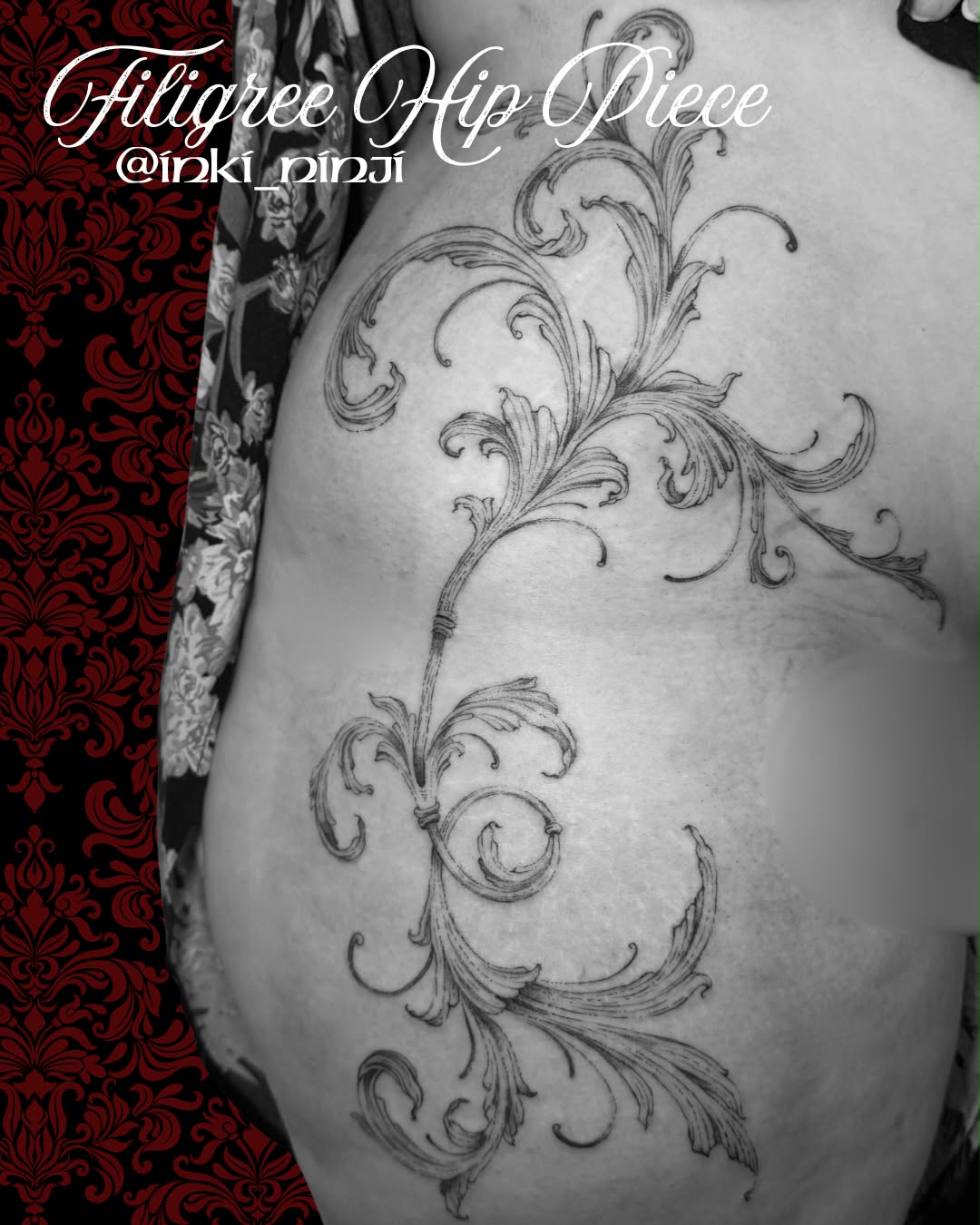 Blackwork tattoo by Ninji