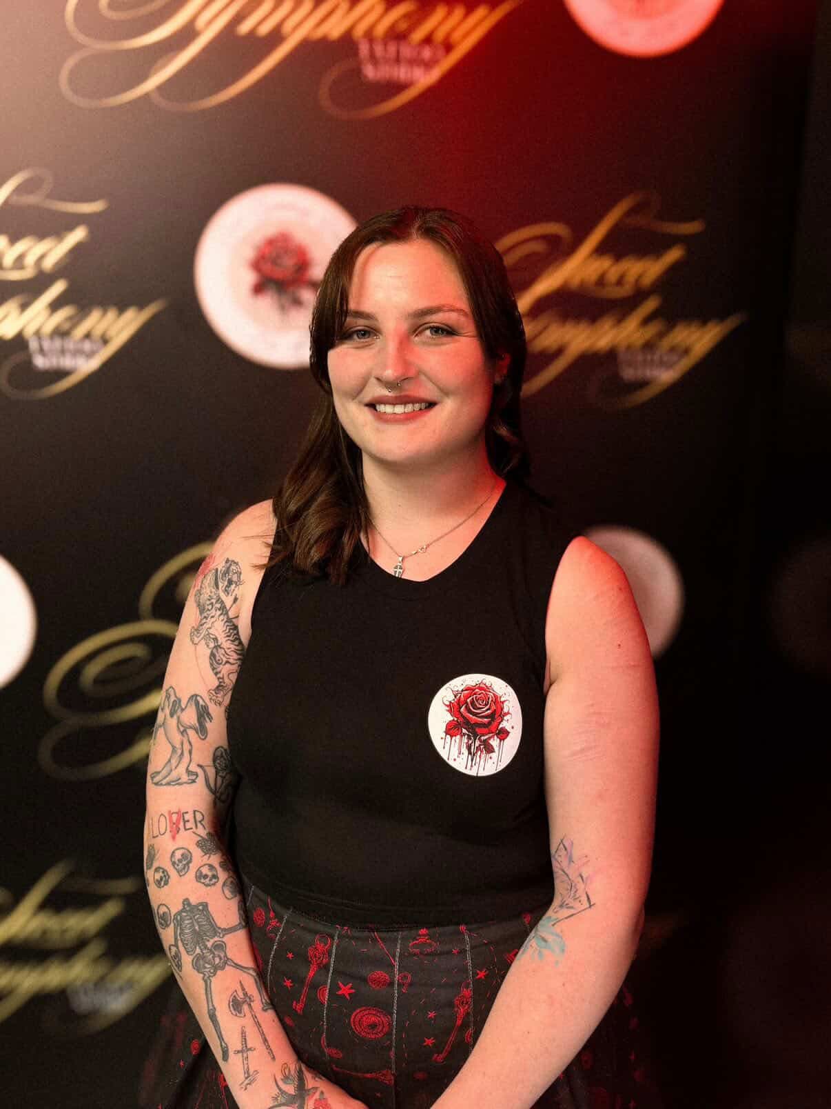Sarah tattoo artist at Sweet Symphony Tattoo