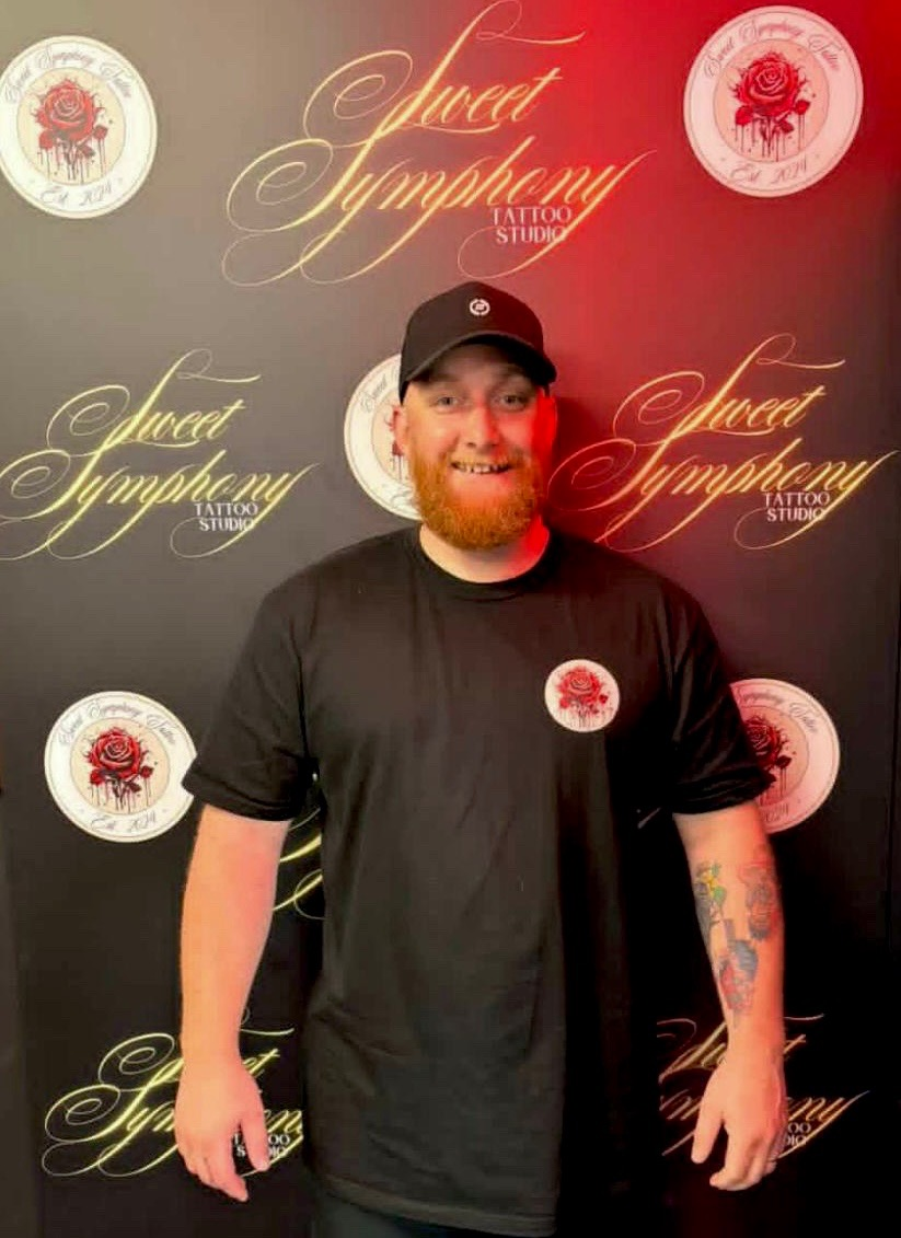 Zac tattoo artist at Sweet Symphony Tattoo